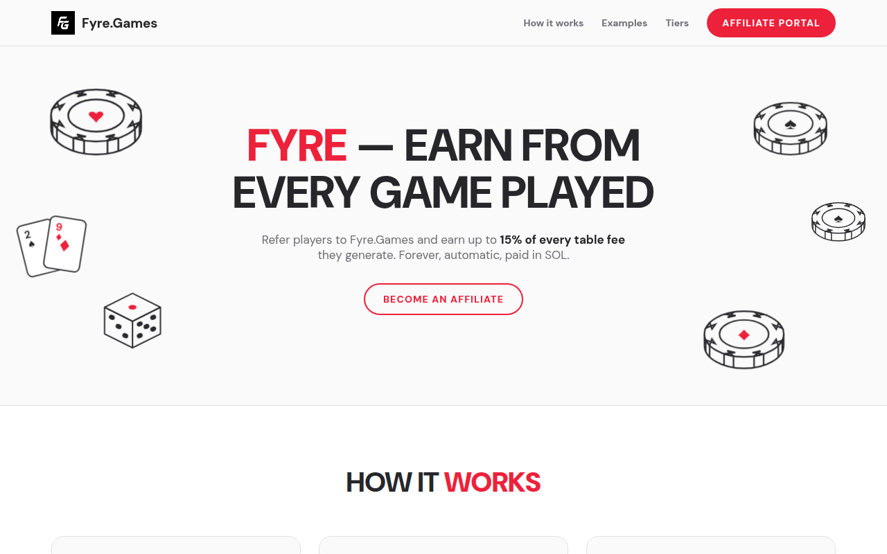 Affiliates Landing White
